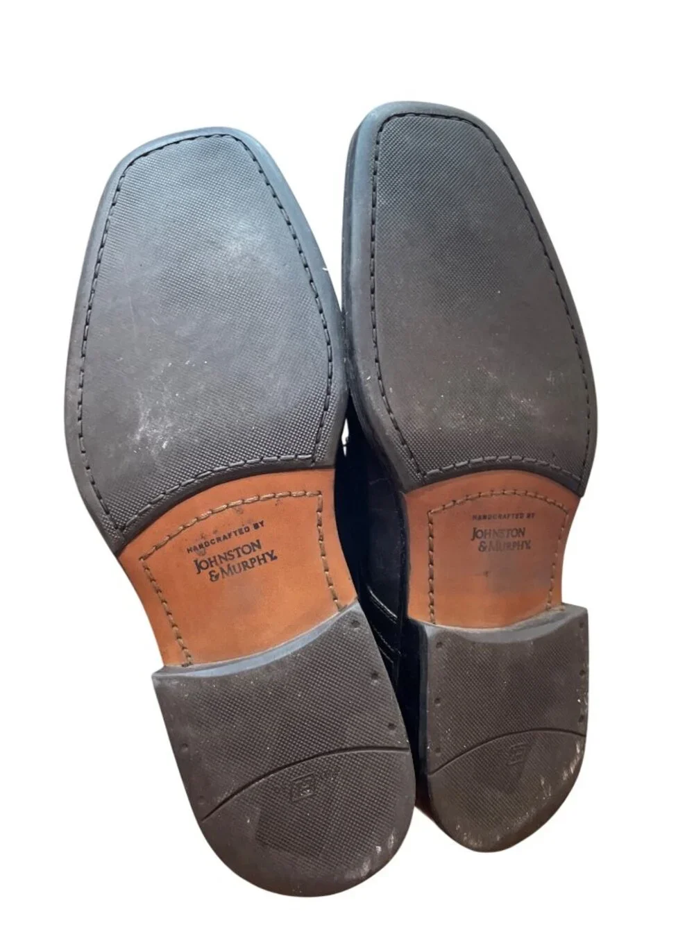 Johnston Murphy mens brown leather dress oxford shoes sz 9.5M SKUn 10-551